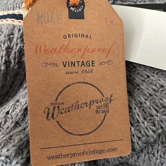 Weatherproof, vintage sweater, color fog, heather size extra large 100% acrylic - Picture 9 of 10